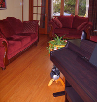 Inside the piano studio