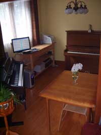 Inside the studio